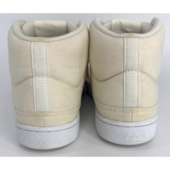 Allbirds Pacer Mid Women\'s 7 Cream Canvas Casual Sneakers